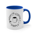 'Keep Coffee Simple' Mug — Hand Drawn Coffee Lover Ceramic Cup