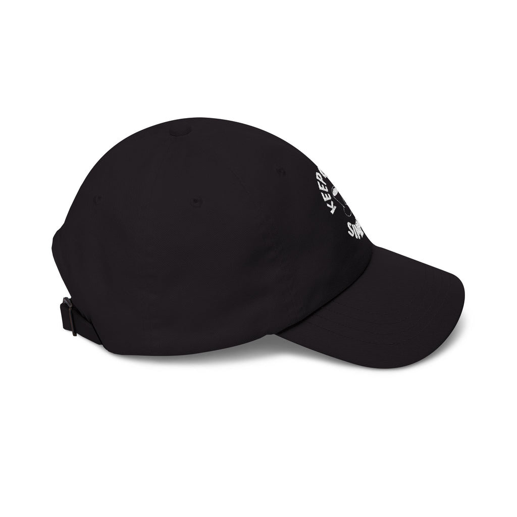 'Keep Coffee Simple' Cap — Emroidered Cotton Baseball Hat - Dark Colors