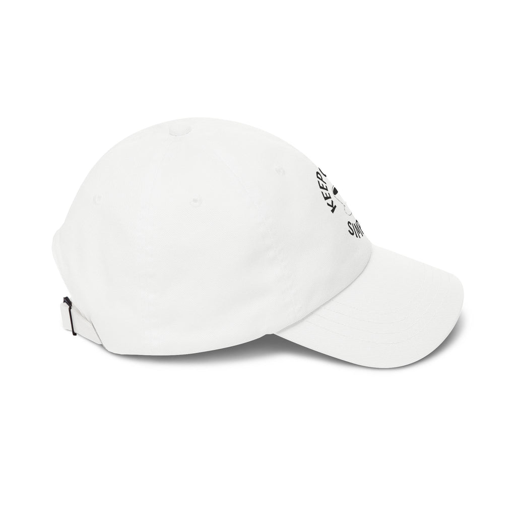 'Keep Coffee Simple' Cap — Emroidered Cotton Baseball Hat - Light Colors