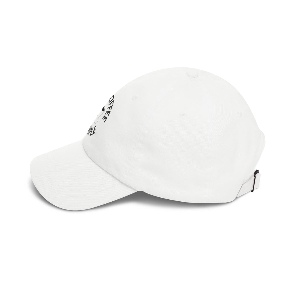 'Keep Coffee Simple' Cap — Emroidered Cotton Baseball Hat - Light Colors