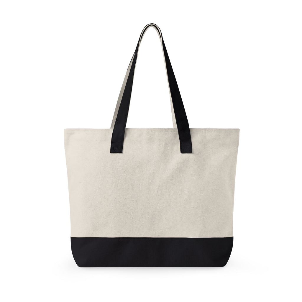 Canvas Tote Bag — 'My Colombian Recipes' Zippered Grocery & Market Tote