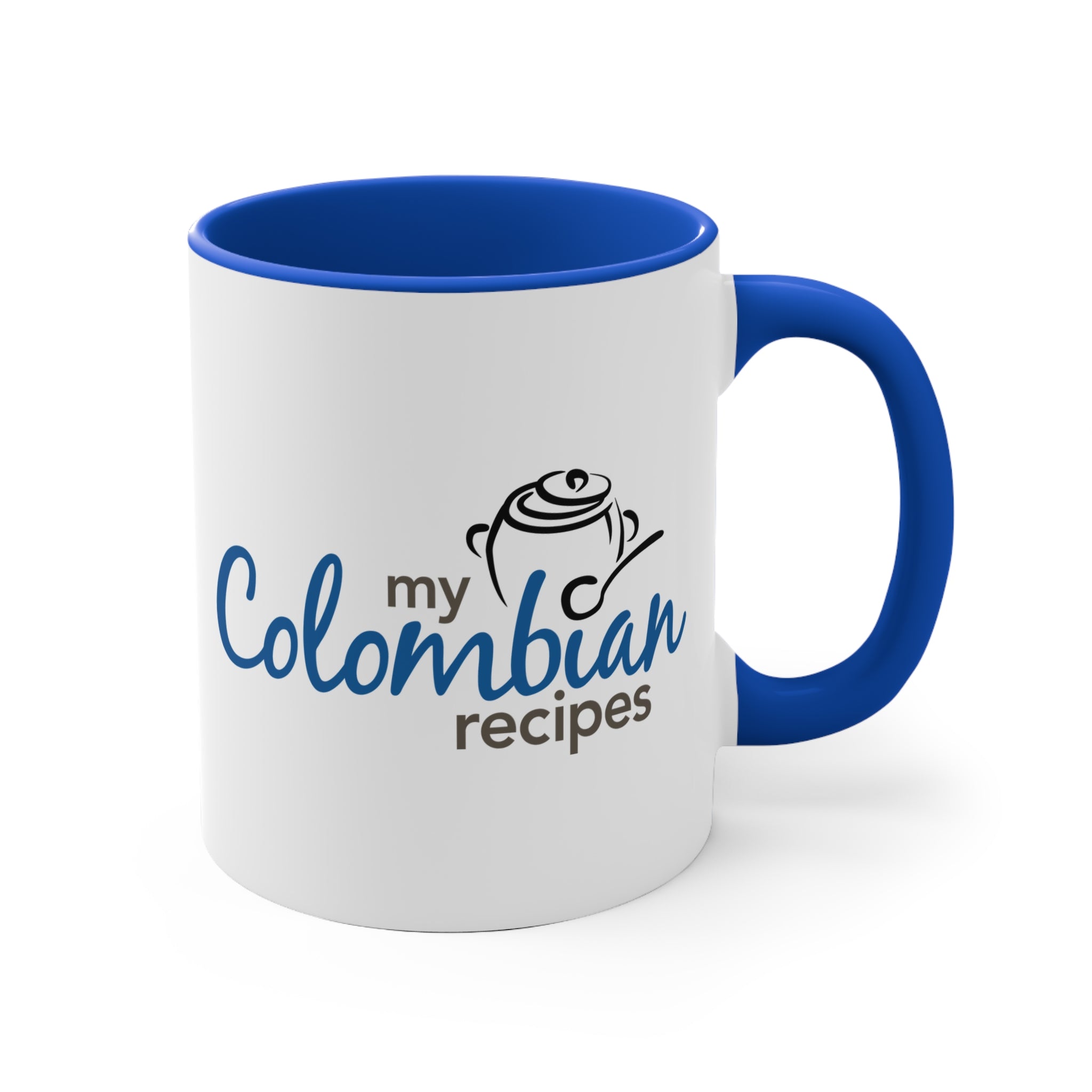 'My Colombian Recipes' Mug — 11oz Coffee Cup for Home Cooks & Food Lovers